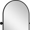 Homeroots 31" Black Metal Framed Full Length Hanging Mirror 564456 - alternate 7