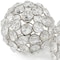 Homeroots Set of Two Silver And Clear Faux Crystal And Metal Orb Decorative Tabletop Sculptures, 2PK 373743 - alternate 3