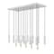 Z-Lite Stari 17-Light Linear Chandelier, 18 in W, Brushed Nickel 1956P-17L-BN - alternate 1