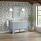 James Martin Vanities Breckenridge 48" Single Vanity, Serenity Blue, w/ 3 CM Siberian Silestone Top 330-V48-SRB-3SFR - alternate 7