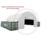 Mytee Products White 21.5 Oz PVC End Wall for Shipping Container Shelter Cover 40 Feet Wide CSB-DOOR40 - alternate 5