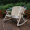 Homeroots 53" X 42" X 40"  Natural Wood Rocking Loveseat 370287 - alternate 3