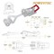 Powertec Toggle Clamp, 400 lbs Cap., 4002 Adj. Pull Action Latch, 2PK 20312N - alternate 3
