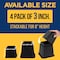 Lifemaster Bed Risers, 3-inch, Heavy Duty, Sofa Couch, 1300lbs Support, Under Bed Storage, 4PK LMBEDBLK4 - alternate 3