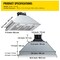 Vevor Built-in Range Hood Insert Vent Hood 800CFM 36in Push Button Control E70-36 - alternate 5