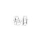 Dorel Home Furnishings Folding Chair, Black Steel Frame. White Resin Seat & Back 14-833-WSP6TV - alternate 3