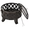Outdoor Expressions 26'' Antique Bronze Deep Bowl Steel Firepit FT-5679B - alternate 1
