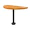 Leisure Craft Perforated Semi-Circle Pedestal Table, Portable, 30"H, Orange STAB30-PERF-ORANGE - alternate 1