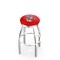 Holland Bar Stool Co 36" Chrome Wisconsin "Badger" Swivel Bar Stool, Accent Ring L8C2C36WI-Bdg - alternate 1