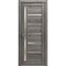 Sartodoors Solid French Door Frosted Glass Grey 36x84 Solid Core Modern Interior QUADRO4088ID-NEB-3684 - alternate 1