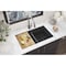 Elkay Quartz Classic 33" x 22" x 9-1/2" Equal Double Bowl Undermount Workstation Sink 4pc Kit Matte Black ELGU3322WOMB0 - alternate 4