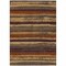 Homeroots 5' X 8' Chocolate Beige And Copper Striped Washable Indoor Outdoor Area Rug 598879 - alternate 3