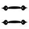 Brixwell Decorative Cabinet Pull For Kitchen And Cabinet Hardware Colonial Black Pair BX2PK3401CB - alternate 4