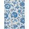Homeroots 3' X 5' White And Denim Blue Floral Washable Indoor Outdoor Area Rug 589512 - alternate 8