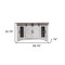 Homeroots 60" White Solid Wood Cabinet Enclosed Storage Distressed TV Stand 528705 - alternate 7