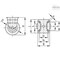 Elesa 451946 Castors for general use Injected polyurethane coating plate bracket and threaded c 451946 - alternate 2