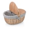 Picnic Time Family Of Brands Country Picnic Basket, Navy Blue & White Stripe 138-00-211-000-0 - alternate 8
