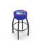 Holland Bar Stool Co 30" New York Rangers Cushion Seat, Blk Wrinkle Base Swivel Bar Stool L8B130NYRang - alternate 1