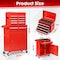 Wrightmaster 5-Drawer Rolling Tool Chest Combo with Wheels, Detachable Storage Cabinet and Double Locking System ZoroT245D385R - alternate 4
