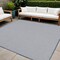 Homeroots 6' Ivory And Blue Square Geometric Indoor Outdoor Area Rug 552356 - alternate 7