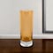 Homeroots 11" Amber And Clear Cylinder Lead Free Crystal Table Vase 390105 - alternate 3