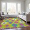 Homeroots 8' X 10' Lime Green Pink And Purple Southwestern Washable Indoor Outdoor Area Rug 615149 - alternate 6