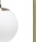 Homeroots 21" Antiqued Brass Metal Novelty Table Lamp With White Globe Shade 643473 - alternate 3
