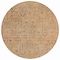 Homeroots 8' Terra Cotta And Copper Round Southwestern Washable Indoor Outdoor Area Rug 587100 - alternate 4