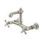 Kingston Brass Double-Handle Wall Mount Bathroom Faucet, Polished Nickel KS7256AX - alternate 1