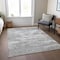 Homeroots 3' X 5' Silver And Gray Abstract Washable Indoor Outdoor Area Rug 610444 - alternate 4