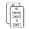 Signmission No Parking Sunrise to Sunset In Daylight, 18'' X 24'' 2 Signs, Heavy Gauge Aluminum, 2PK A-1824-2PACK-23657 - alternate 1