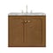 James Martin Vanities Laurent 30" Single Vanity, Honey Oak w/ 3 CM Carrara Marble Top 545-V30-HNO-3CAR - alternate 4