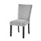 Homeroots Set of Two Light Gray and Black Upholstered Fabric And Wood Dining Side Chairs, 2PK 654254 - alternate 4