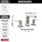 Delta Velum: Two Handle Widespread Bathroom Faucet 3537LF-SSMPU - alternate 3