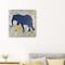 Homeroots Exotic Blue And Gold Elephant Unframed Print Wall Art 398844 - alternate 1