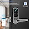 Wrightmaster 5 in 1 Corded Aluminum Smart Lock Deadbolt, Keyless Entry Door Lock with Fingerprint Digital, APP C ZR-06T-SR - alternate 5