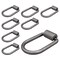 Mytee Products 8 Pack 1/2in Heavy Duty Weld-On Extended Forged D Ring w/ Brackets 3333 lbs WLL, 8PK D-Ring12-W-Extx8 - alternate 1