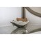 Homeroots 20" Silver Aluminum Contemporary Scoop Decorative Bowl 568871 - alternate 3