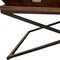 Homeroots 27" Brown And Black Solid Wood Cross Legs Coffee Table 387716 - alternate 3