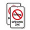 Signmission No Bullying Safe School Zone, Heavy-Gauge Aluminum, 18" x 24", A-1824-25106 A-1824-25106 - alternate 1