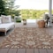 Homeroots 8' X 10' Brown Ivory And Gray Moroccan Washable Indoor Outdoor Area Rug 605178 - alternate 7