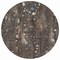Homeroots 8' Chocolate And Beige Round Abstract Washable Indoor Outdoor Area Rug 631169 - alternate 1