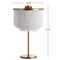 Jonathan Y Coco 27.5" Fringed/Metal LED Table Lamp, Gold/White JYL9045A - alternate 6