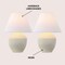 Jonathan Y Ralf 20.5" Minimalist Scandinavian Resin/Iron LED Table Lamp, Matte Cream, 2PK JYL5604B-SET2 - alternate 6