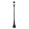 Z-Lite Tiberius 4 Light Outdoor Post Mounted Fixture, Black/Clear Seedy, 14.25 In W x 107.25 In H 5017PHBR-564P-BK - alternate 3