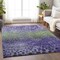 Homeroots 3' X 5' Purple Green And Black Abstract Washable Indoor Outdoor Area Rug 603101 - alternate 4