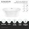 Kingston Brass 66-Inch Acrylic Oval Double Ended Pedestal Tub with Drain, No Faucet Drillings VTDE663124C420 - alternate 6
