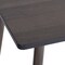 Homeroots 47" Dark Brown and Black Wood and Metal Dining Table 568214 - alternate 3