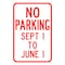 Sign Solutions Usa Parking Sign, 12 in W, Aluminum Sign, White DCS10DWT1218CUS00148 - alternate 1