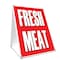 Signmission Fresh Meat, 24 Inch x 18 Inch A-frame Yard Sign, Plastic Sign SBC-1824-Fresh Meat - alternate 1